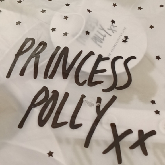 #19❤️ NEW WITH TAGS PRINCESS POLLY LAINEY MINI DRESS IN SAGE & WHITE - Picture 5 of 7